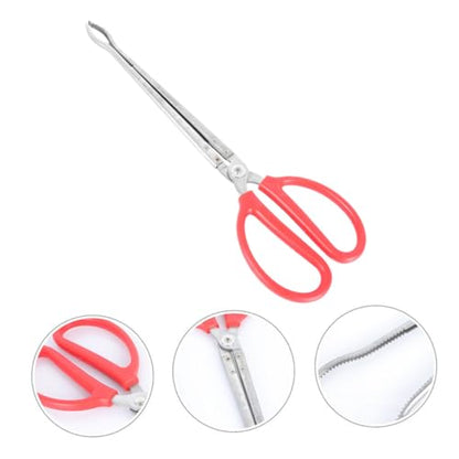 LIOOBO Reptile Feeding Tongs Snake Catching Tools Stainless Steel Reptile Tweezers Long Tweezers for Terrarium
