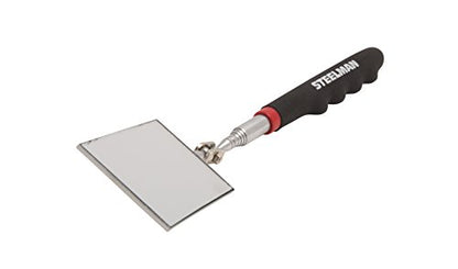 STEELMAN 41817 30-Inch Telescoping 2-Inch x 3.5-Inch Inspection Mirror - size: 2"L x 2"W