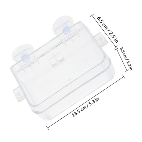 Hemobllo Reptile Feeding Trough and Water Dish Large Escape-Proof Food Bowl for Bearded Dragon Gecko Chameleon Terrarium Accessory