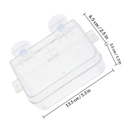 Hemobllo Reptile Feeding Trough and Water Dish Large Escape-Proof Food Bowl for Bearded Dragon Gecko Chameleon Terrarium Accessory