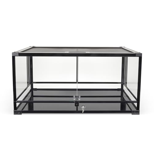 Zilla QuickBuild Reptile 40 Gallon Glass Terrarium Habitat with Swing Door For Geckos, Snakes, Lizards, Frogs, Turtles, and Tortoises, 36" x 18" x 18" - size: 36x18x18