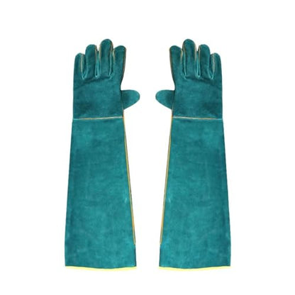 62cm Extended Animal Protection Gloves - Anti-Bite, Scratch Resistant Arm Guards For Pet Handling & Reptile Safety