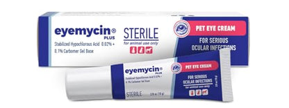 EYEMYCIN Pet Eye Health for Dogs, Cats, Cattle, Sheep, Horses, Birds and Puppies, Kitten (1 Pack) - size: 1 PACK