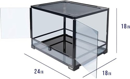 Carolina Custom Cages Terrarium; Easy Assembly (24Lx18Wx18H) - size: 24Lx18Wx18H
