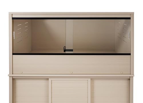 New Age Pet ECOFLEX Large Reptile Enclosure with Matching Cabinet Stand Set in Maple - color: Maple, size: Large