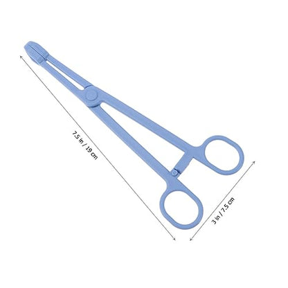 HANABASS 1pc Plastic Pet Stool Clamp for Reptiles and Birds Cleaning Tool Scissors Design Easy to Use Reduces Odor for Pet - size: Size 1