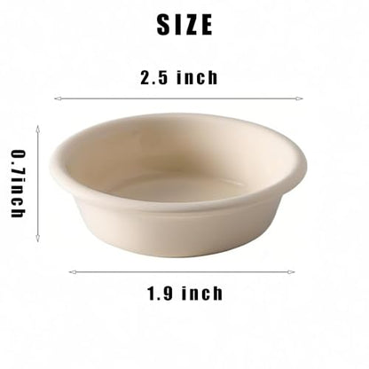 100Pcs 1oz Biodegradable Crested Gecko Food Cups for Reptile Dish