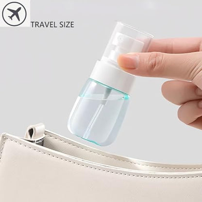 Spray Water Bottle Hair Mister, Fine Mist Stylist Sprayers 360 Empty Small Misting Spritzer, Perfume Atomizer with Pump Clear Containers 2PCS/2oz - color: 2oz - Pack 2