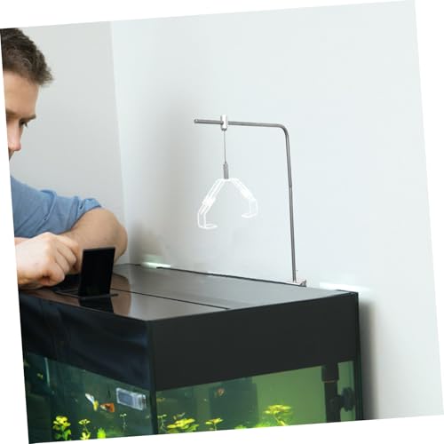 Abaodam 2pcs Aquarium Lamp Fixing Clip Stable Support for Fish Tank Reptile Terrarium Lighting and Versatile Light Holder Parts
