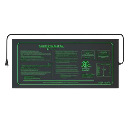 iPower Seedling Heat Mat Waterproof Durable Germination Station Warm Hydroponic Pad for Indoor Home Gardening Seed Starter - size: 10" x 20", style: Heat Mat - Upgrade Version
