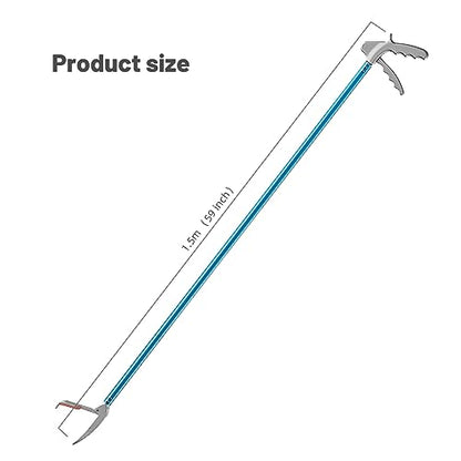 G2 60-inch Professional All-Aluminum Alloy Snake Tong Reptile Grabber Rattle Snake Catcher Wide Jaw Handling Tool with a Protective Structures for Snakes - size: 60in with pad