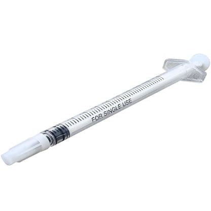 200 Pcs 1ml 1cc Syringe No Needle Plastic Syringe with Caps for Pets Oral | For use in Oil or Glue Applicator, Measuring or Transfering Tiny Amount of Liquids