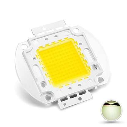 CHANZON High Power Led Chip 100W Natural White 4000K - 4500K | (3000mA / DC 30V - 34V / 100 Watt) Super Bright Intensity SMD COB Light Emitter Components Diode Bulb Lamp Beads DIY Lighting - color: B) Natural-white (4000k)