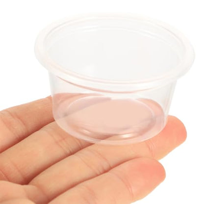 50pcs Small Reptile Water Dish and Food Bowl Set 25ml Plastic Terrarium Feeding Cups for Leopard Gecko, Snake, Frog, Lizard, Bearded Dragon, Suitable for Amphibians and Insect Pets