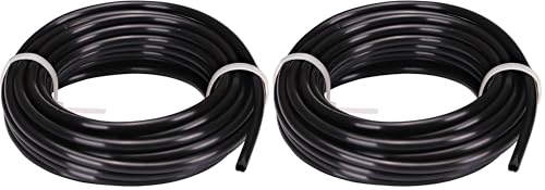 Raindrip 016025P 1/4-Inch Drip Irrigation Supply Tubing, 25-Foot, for Irrigation Systems, Black Polyethylene (Pack of 2) - size: 25 ft. (Pack of 2), style: Polyethylene