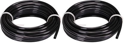 Raindrip 016025P 1/4-Inch Drip Irrigation Supply Tubing, 25-Foot, for Irrigation Systems, Black Polyethylene (Pack of 2) - size: 25 ft. (Pack of 2), style: Polyethylene