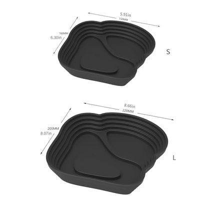 Natural Simulation Habitat Reptiles Soaking Pool with Step Design for Amphibians Turtles Feeding Bathing Dish Bowl Multiple Pet Drinking Bowl - color: Light Brown