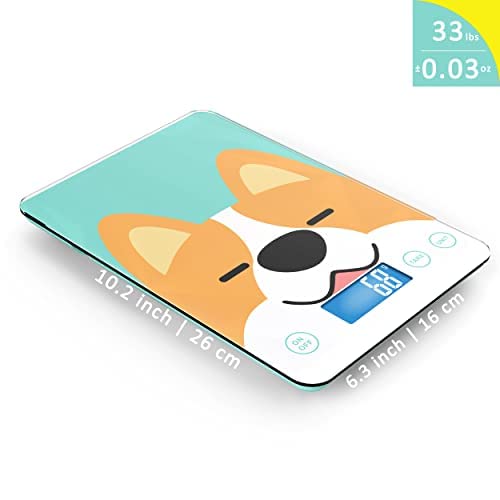 Cute Scale, Digital Pet Scale for Small Animal, Whelping Scale,Mini Precision Gram Weight Balance Scale, High Precision ±0.03oz,Blue,Suitable for Newborn Pets - color: Blue 1g