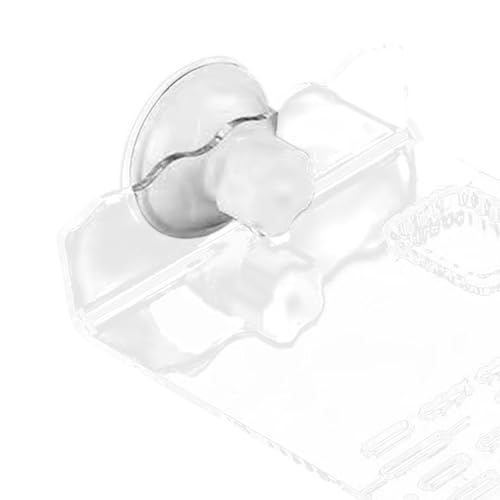 Reptile Resting Platform for Turtles with Suction Base for Aquatic Environments, Clear M - color: Clear M