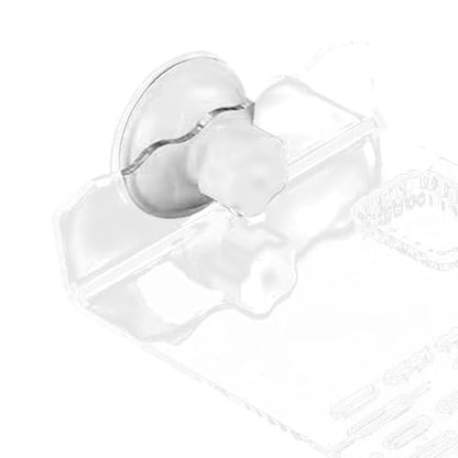 Reptile Resting Platform for Turtles with Suction Base for Aquatic Environments, Clear M - color: Clear M