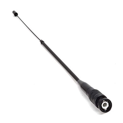 HYS Dual Band Telescopic/Rod Soft VHF/UHF BNC 2M/70CM Antenna | (8inch)-(14inch) BNC Antenna for Vertex HR146 HX300, HX320 HX400 Walkie Talkie, for Trips Camping or Self-driving travel
