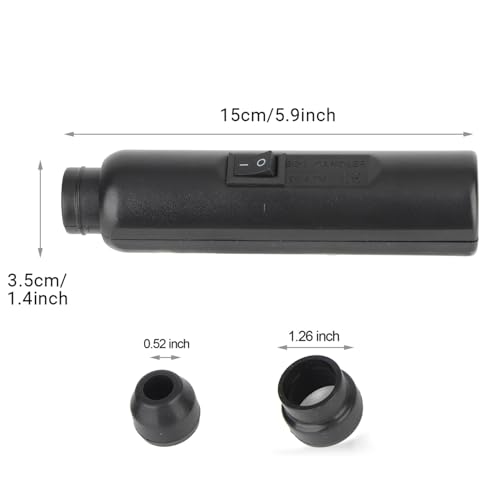 High Intensity Egg Candler Tester, Rechargeable LED Egg Hatching Test Light with Egg Chuck, ABS Egg Tester for Monitoring Development of Ducks Eggs, 5.9x1.4x1.4in