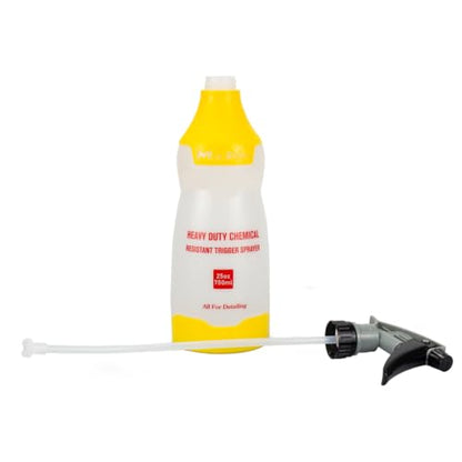 Maxshine 25oz Universal Yellow Heavy Duty Spray Bottle - Resistant Detailing Sprayer with Adjustable Nozzle & Ergonomic Trigger for Car Cleaning, Garage, Home - color: Yellow