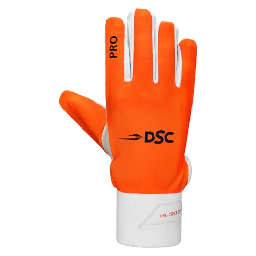 DSC 1501488 Pro Chamios Leather Cricket Wicket Keeping Inner Gloves for Mens | Leather Palm Gloves | Faster Sweat Absorbtion | Comfort Fit | Kit for Men and Boys - size: Mens