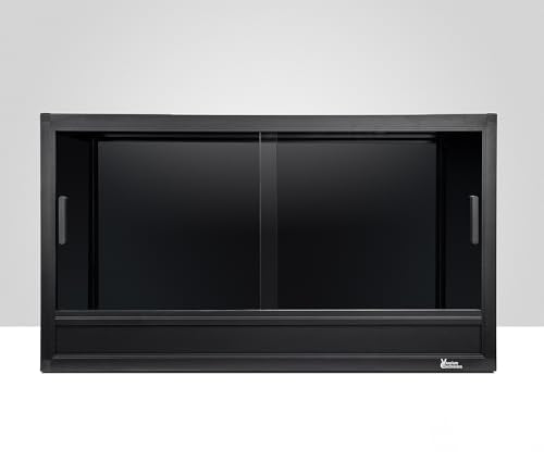 50 Gallon 36""x18""x18"" Sliding Door Enclosure, Black