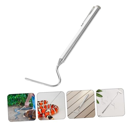 Snake Hook Reptile Catcher Tool Stainless Steel Design for Safe Handling of and Other Wildlife Portable and User-Friendly for Beginners and Experts