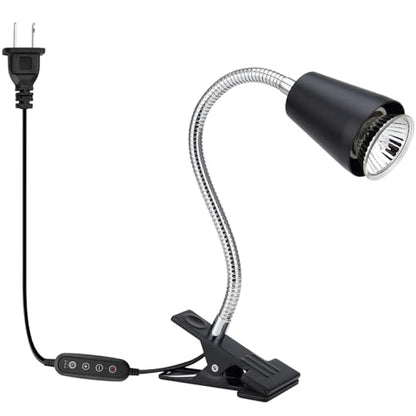 Reptile Heat Lamps, UVA/UVB Turtle Heat Lamp,Turtle Aquarium Light Bulbs, Heating Lamps with Cycle Timer, 360° Rotatable Heat Lamp for Lizard Turtle Snake Aquarium Aquatic Plants,2 Heat Bulbs - color: Light Stand With Timed Start and Stop and Dimmer