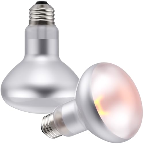 MRREPTILE Reptile Heat Lamp Bulbs, 2-Pack 150W Intense Basking Bulbs, Reptile Basking Lamps, Bearded Dragon Basking Light, Simulated Natural Basking for Reptiles Snakes Lizards Tortoise Heater - size: 150W