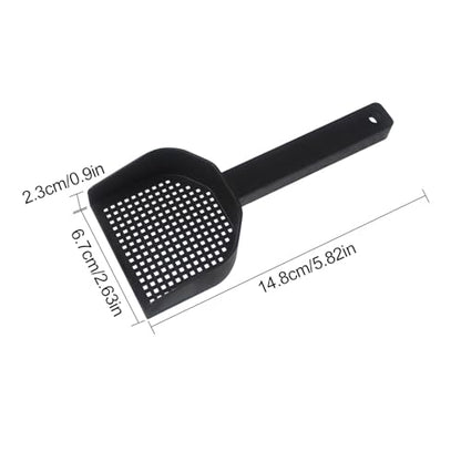 Litter Box Scoop - Litter Box Scooper, Hangable Cat Scoop with Ergonomic Handles | Efficient Cleaning Reptile Terrarium Bedding Substrate for Turtle, Frog, Hedgehog, Lizard, Snakes - color: small