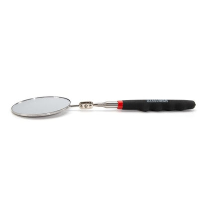Steelman 29-Inch Telescoping Auto Inspection Mirror, Durable Steel, Articulating 3.25-Inch Round Mirror, Contoured Grip (Case of 10) - size: 29 inches (Case of 10)