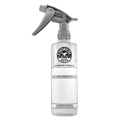 Chemical Guys, Chemical Resistant Heavy Duty Bottle & Sprayer, White, 32 oz - size: 32 Ounces
