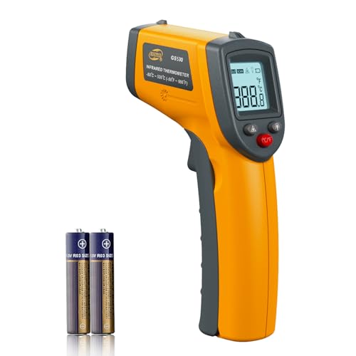 Infrared Thermometer Laser Temperature Gun, Digital Surface Heat Temp Gun Non-Contact for Cooking Food, Pizza Oven, Griddle Meat, Refrigerator, HVAC, Grill, Engine -58℉~986℉