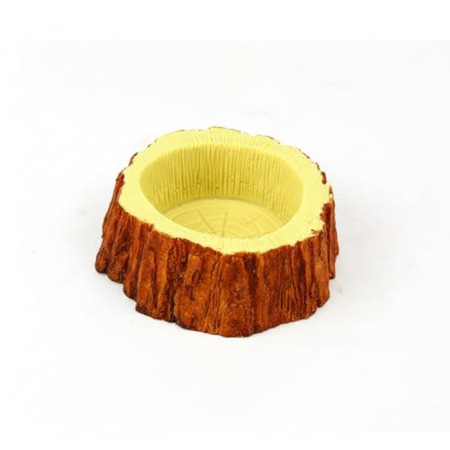 Resin Feeding Bowl, Weighted Water Dish for Reptile Terrariums, Stable Food Station for Small Animals (1 PC)