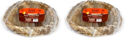 Fluker's Rock Bowl, Food & Water Dish for Hermit Crabs, Medium 6" (Pack of 2) - size: Medium (Pack of 2)
