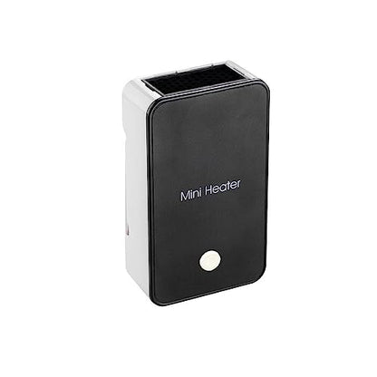 Safety Energy-saving Heater Mini Portable Electric Fan Heater Air Warmer | for Room Office Desktop Black - color: Black