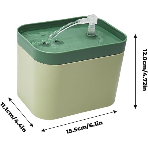 Reptile Water Bowl with Filtration System,Drinking Fountain,Bearded Dragon Tank Accessories,Reptile Habitat Waterfall for Bearded Dragon,Leopard Gecko,Chameleon,Snake Pet Accessories