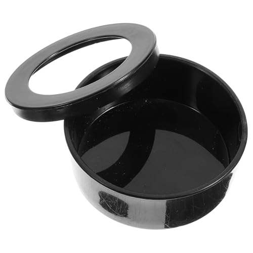 Escape-Proof Reptile Feeding Bowl Plastic Water Dish Large Round Terrarium Feeder for Snakes Lizards Turtles and Geckos