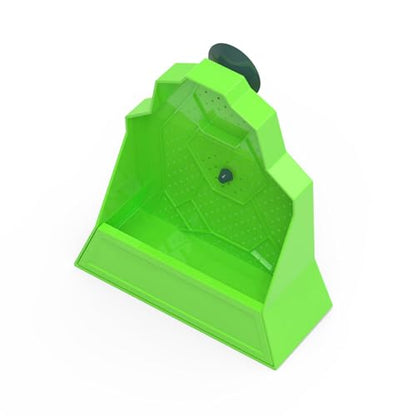 Secure Suction Reptiles Feeder Bowl with Ventilation Holes and Escape Design for Live in Aquariums Terr - color: L