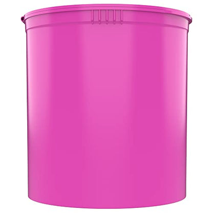 90 Dram CR Plastic Packaging Pop Top Containers - Child Resistant Travel Holder Vial Bottles - 60 qty (Pink) - color: Pink