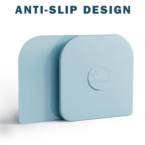 Pan Scraper, 5 Pcs Pot & Dish Scraper Plastic, Sturdy Scraper Kitchen Tool, Aqua | Pot Scraper Non Scratch for Cast Iron, Pot and Pan Cleaning, Food Scraper for Dishes, Home & Apartment Essentials, Aqua - color: Aqua, size: 5 Pcs