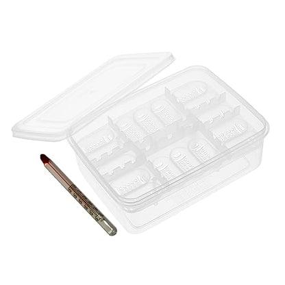 Compartment Reptile Egg Incubation Box Durable Plastic Breeding Tray with Temperature Gauge for Lizard Snake and Turtle Hatchery Management