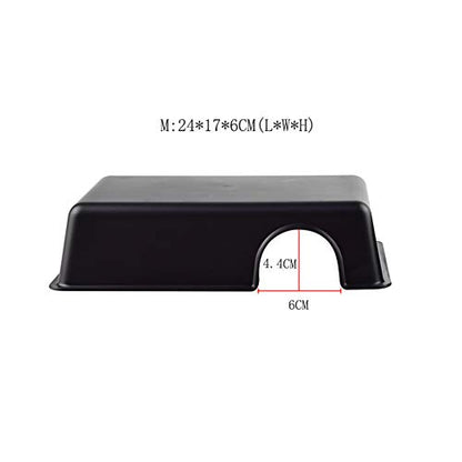 OMEM Reptile Hideout Box, Hideout Caves, Small Animal Hideaway (M) - color: M
