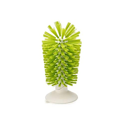 1PCS Glass Cleaning Brush with Suction Cup, Kitchen Bottle and Wine Cup Cleaner, Stable Washing for Cups, Mugs, Decanters and Jugs, Green - color: Green, size: 1PCS
