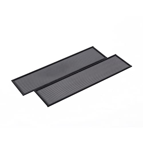 Habistat Mesh Panel Inserts Set of 2 for 24" Tall Terrariums – Black Mesh Terrarium Inserts for Increased Air Flow, Lightweight Reptile Tank Accessories and Vivarium Supplies for Indoor Enclosures