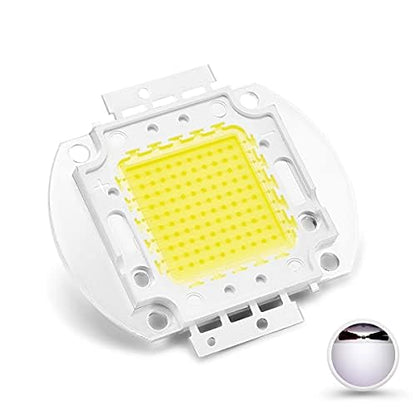 CHANZON High Power Led Chip 100W White 6000K - 6500K | (3000mA / DC 30V - 34V / 100 Watt) Super Bright Intensity SMD COB Light Emitter Components Diode Bulb Lamp Beads DIY Lighting - color: C) White (6000k)