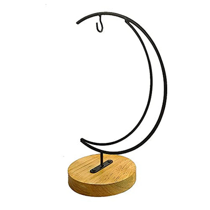 YY YEARCHY Ornament Display Stand Holder Home Wedding Decoration Rack for Hanging Glass Globe Air Plant Flower Pot Stand Iron Pot Hook Stand Terrarium Witch Ball (1, 11"*4.6") - size: 11"*4.6"